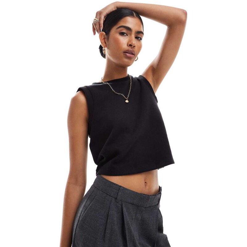 ASOS DESIGN supersoft tank top in black - BLACK 100456690