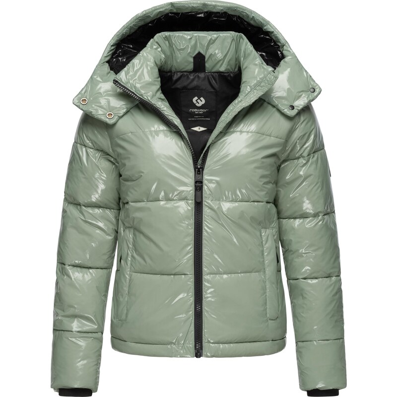Ragwear Zimní bunda Roobie světle zelená / černá