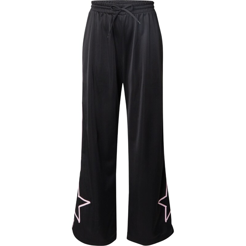 Monki Kalhoty pink / černá