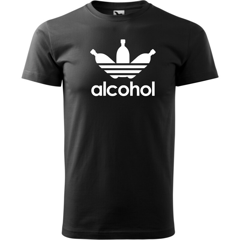 Fenomeno Pánské tričko Alcohol - černé