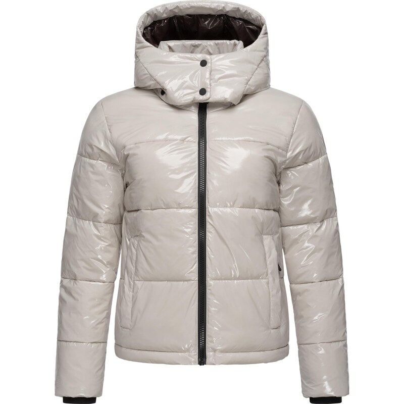 Ragwear Zimní bunda Roobie světle šedá / černá
