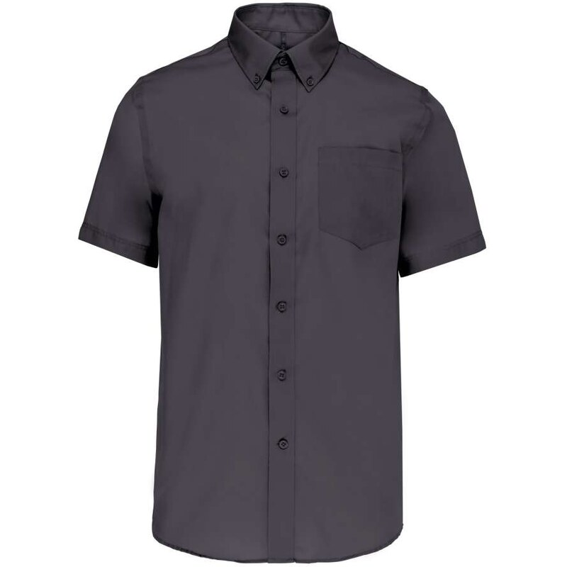 Kariban Pánská nežehlivá košile s krátkým rukávem Twill –