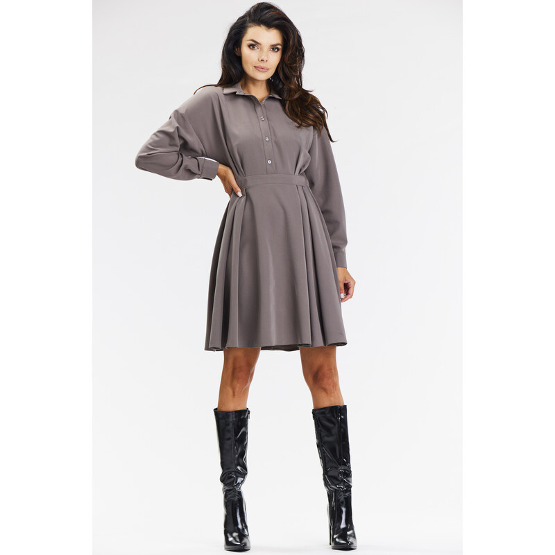 Awama Womans Dress A668 Brown