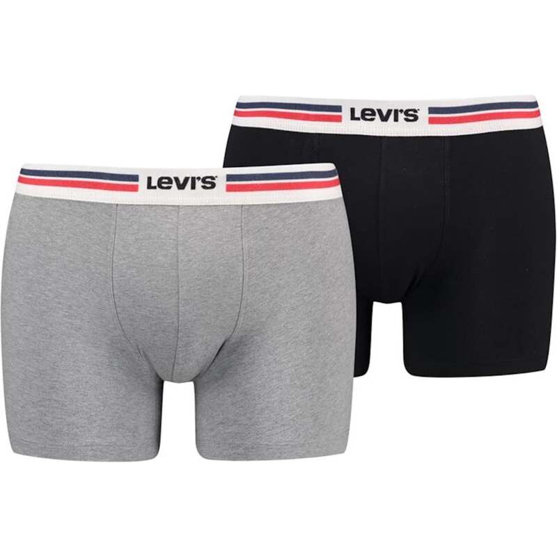 LEVIS  Boxerky šedý melír / červená / černá / bílá