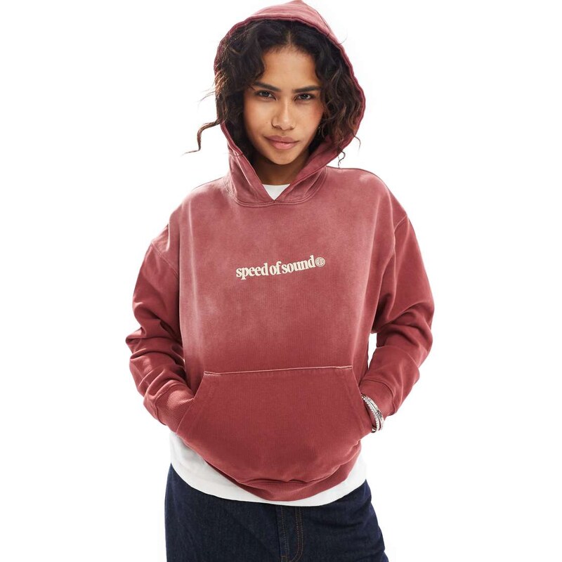 Deus Ex Machina X ASOS exclusive ombre hoodie in brown 100393913