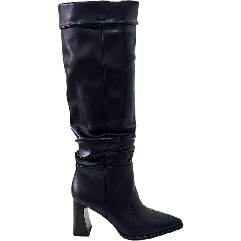Černé kozačky Laura Biagiotti Kid Black