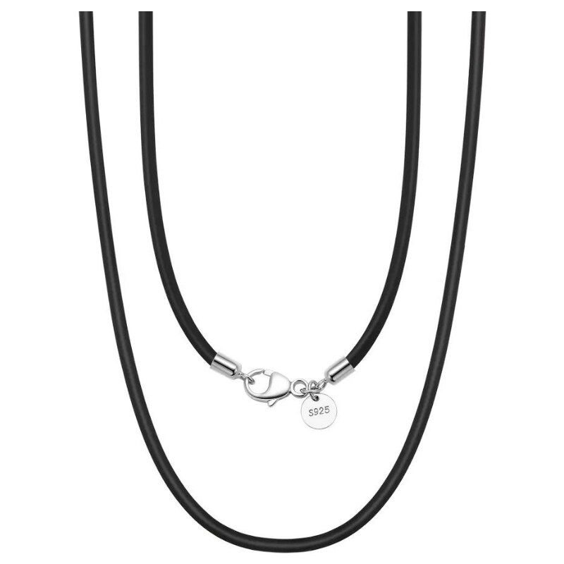 MAJYA Kožená černá šňůrka BRUNO 50 cm | šířka 3 mm 11200 100400546