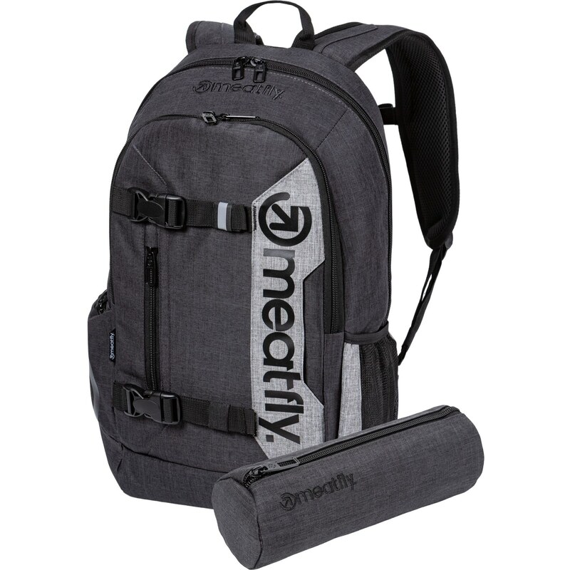 Meatfly batoh Basejumper Charcoal Heather / Grey Heather 22 L |