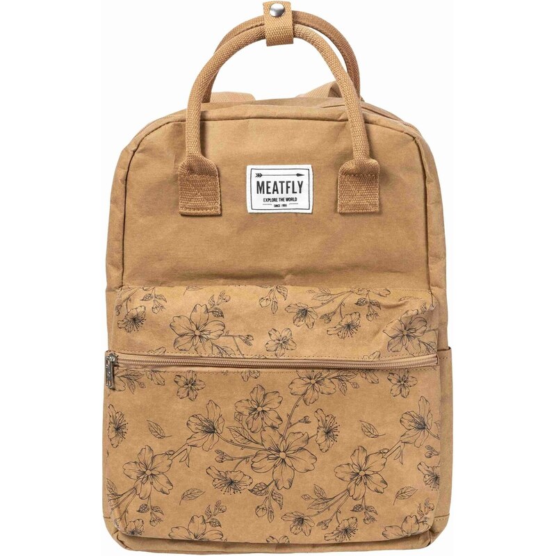 Meatfly papírový batoh Cheery Blossom Brown 18 L | Hnědá