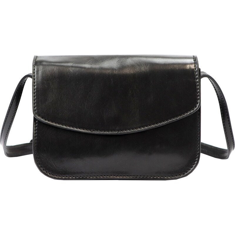 Kožená crossbody kabelka Florence 5511 černá 100407043