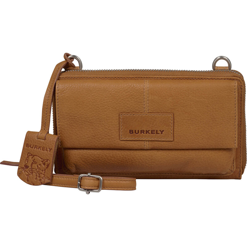 Dámská kožená crossbody kabelka s peněženkou Burkely Biddy - koňak 100411535