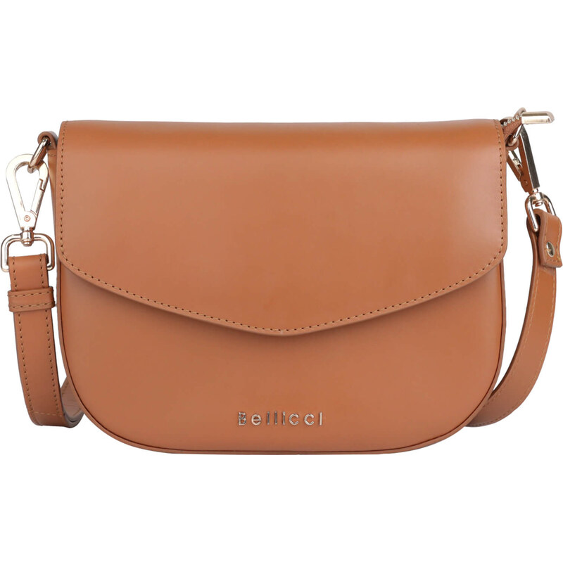 Dámská kožená crossbody kabelka Bellicci Lenke - koňak