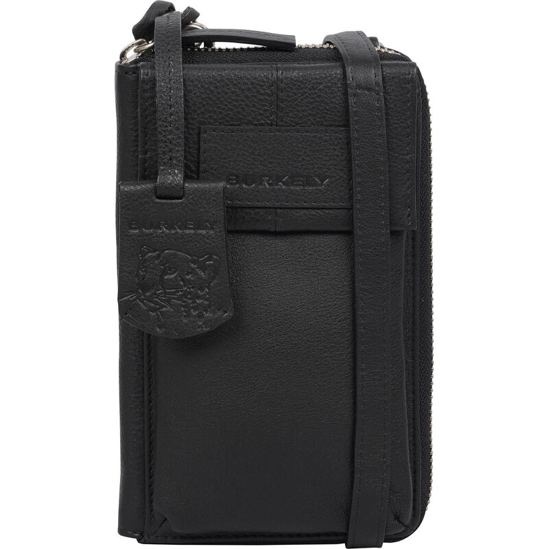 Dámská kožená crossbody kabelka s peněženkou Burkely Lauri - černá 100411587