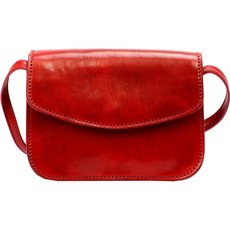 Kožená crossbody kabelka Florence 5511 červená 100411897