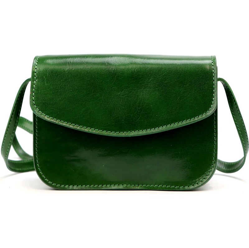 Kožená crossbody kabelka Florence 5511 zelená 100411898