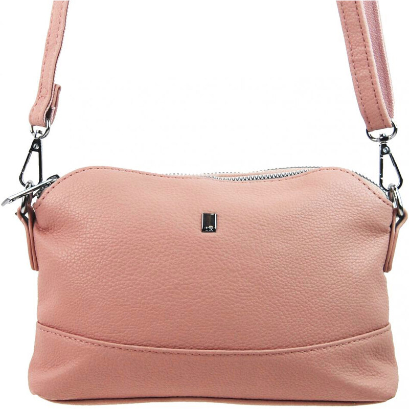 BELLA BELLY Růžová crossbody dámská kabelka se třemi oddíly 5414-BB 100415345