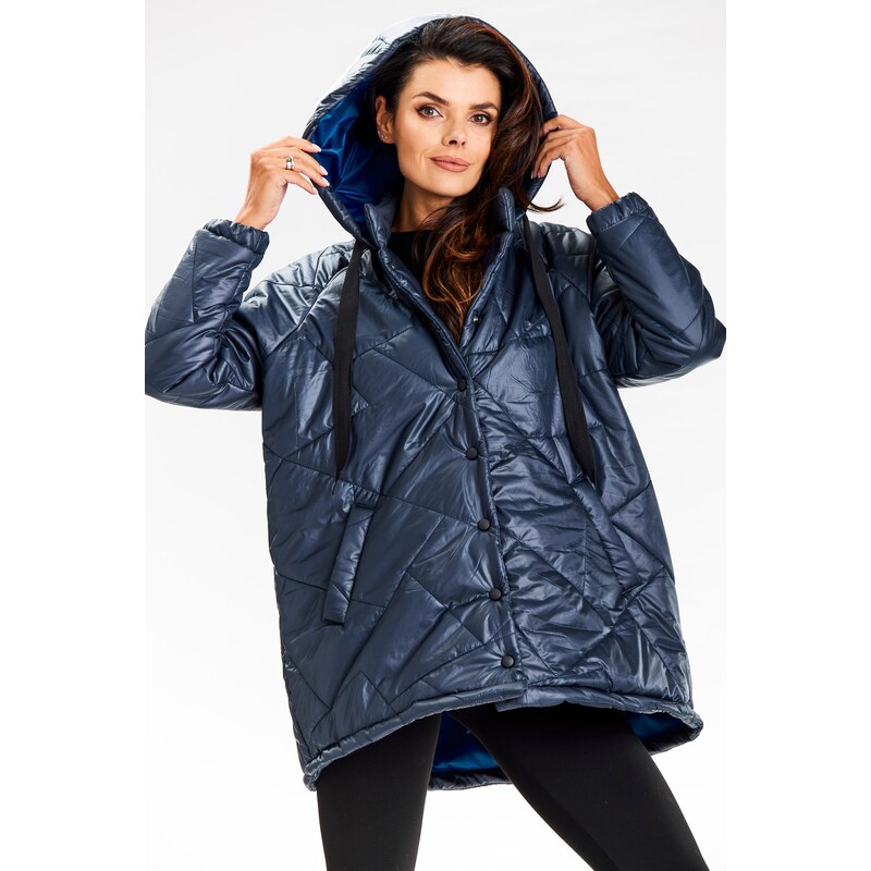 Awama Womans Jacket A687 Navy Blue 100421184