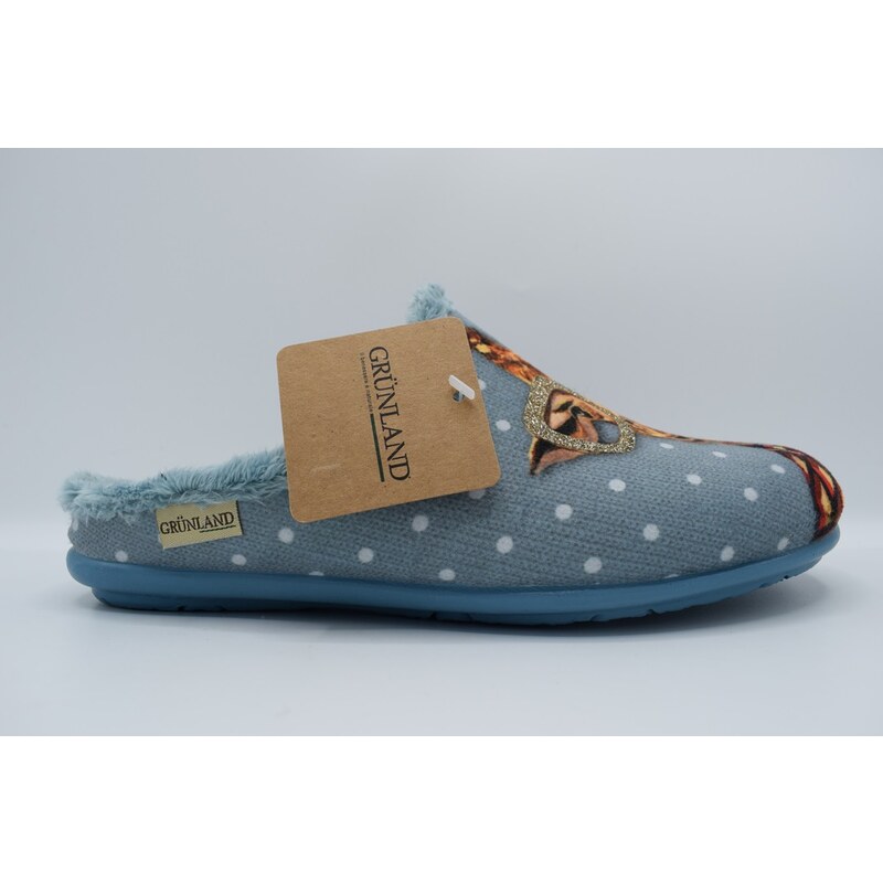 GRÜNLAND domácí pantofel FAYE CI3183-B5 Azzurro-multi žirafa 100422955