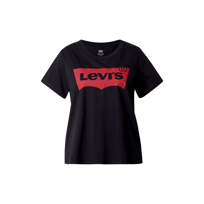 Levis Plus Tričko Perfect Logo Tee (Plus Size) červená / černá