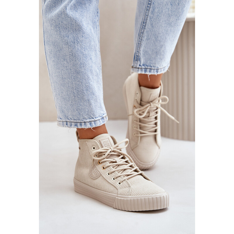 BIG STAR SHOES Zateplené Zamatové Tenisky Dámské Big Star 115745484