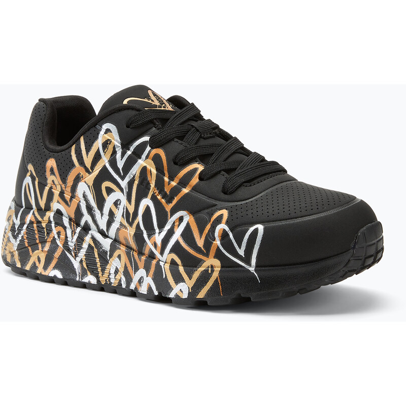Dětské boty SKECHERS JGoldcrown Uno Lite Metallic Love black