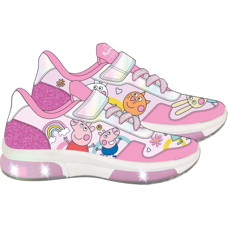 SPORTY SHOES PVC SOLE WITH LIGHTS PEPPA PIG