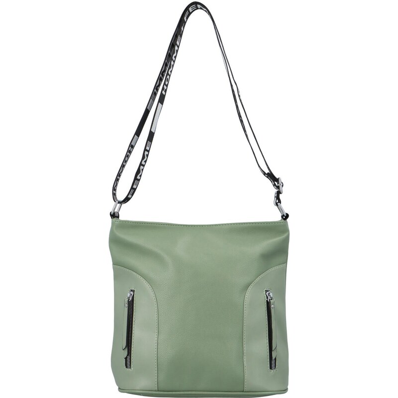 NEW BERRY Dámská koženková crossbody taška s látkovým uchem Barnet, 110584032