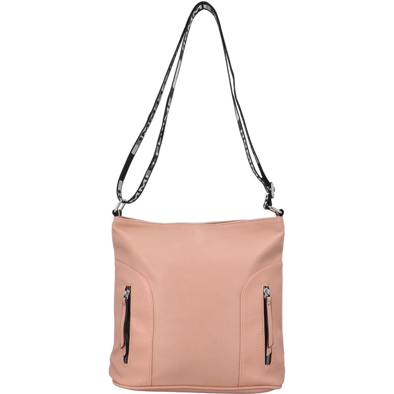 NEW BERRY Dámská koženková crossbody taška s látkovým uchem
