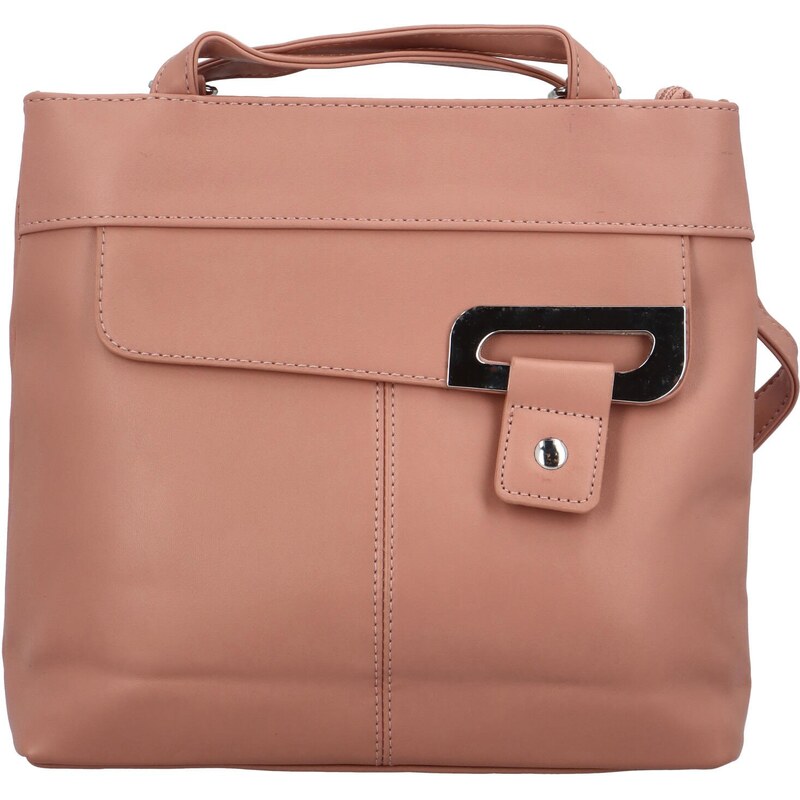 BELLA BELLY Trendy dámský koženkový kabelko-batůžek Eleana, růžová 110583502