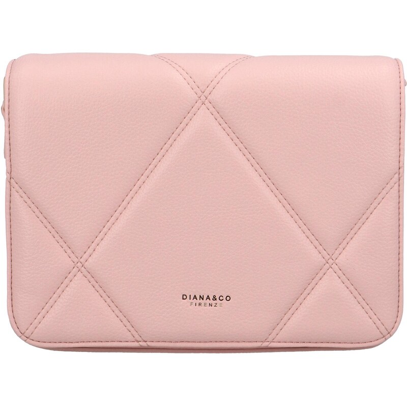 DIANA & CO Dámská koženková crossbody Zafi, růžová 110583224