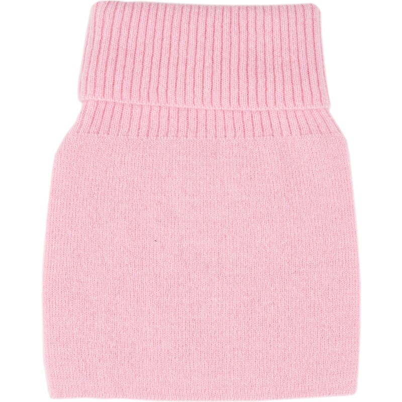 Vlnka Dětský vlněný nákrčník rolák Merino s kašmírem růžová 100497157