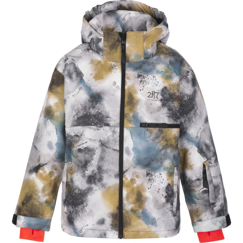 Dětská lyžařská bunda 2117 of Sweden ANJAN šedá/zlatá