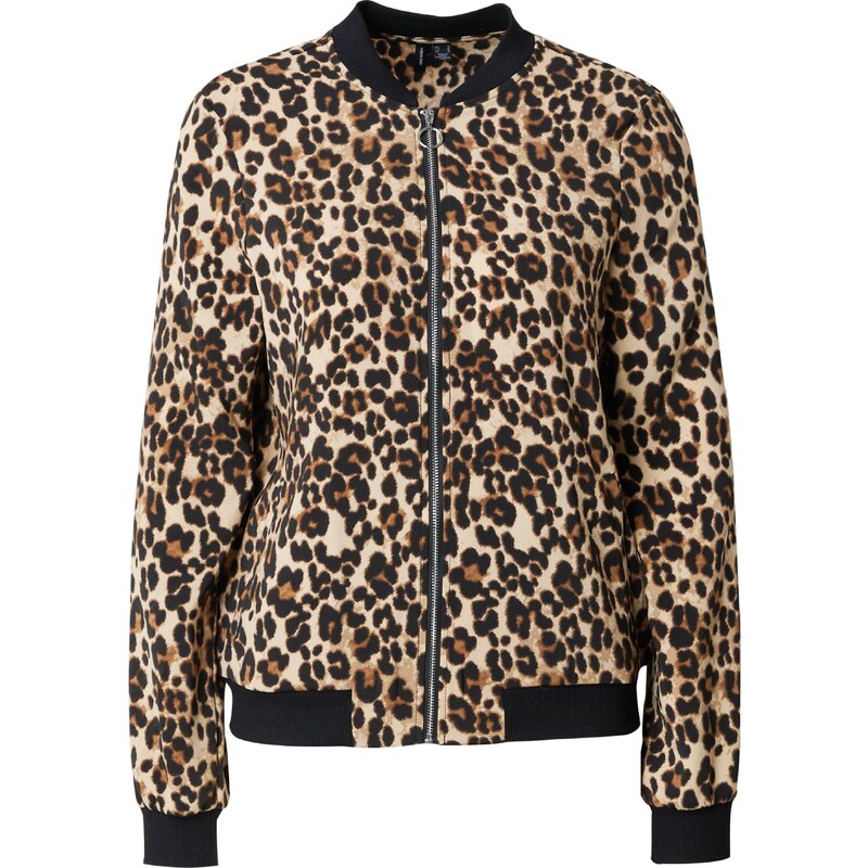 VERO MODA Přechodná bunda VMCoco hnědá / cappuccino / černá 100159783