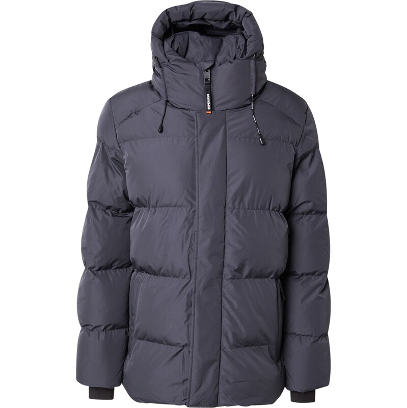 Superdry & Co Zimní bunda tmavě šedá
