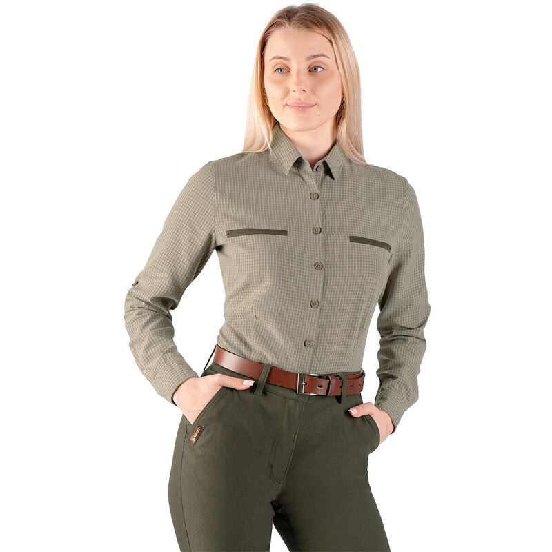 TAGART Dámská lovecká košile Tagart Lena Green Anti-UV