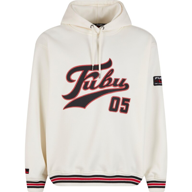 FUBU Mikina červená / černá / offwhite