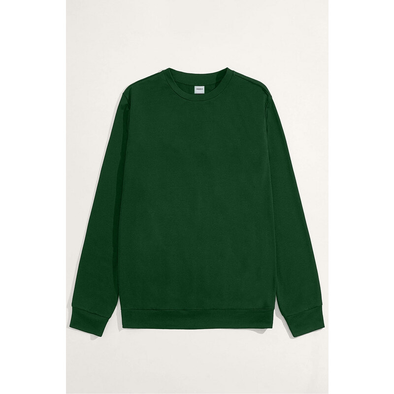 Mikina, Barva Zelená, s Potiskem Regular Hoodie