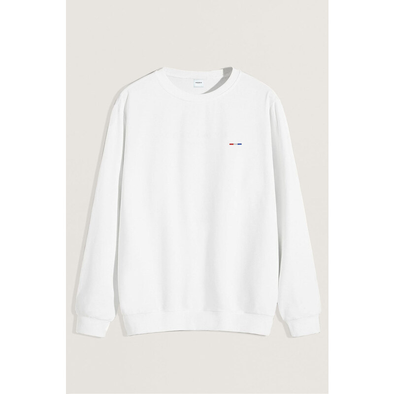Mikina, Barva Bílá, s Potiskem French Stripe