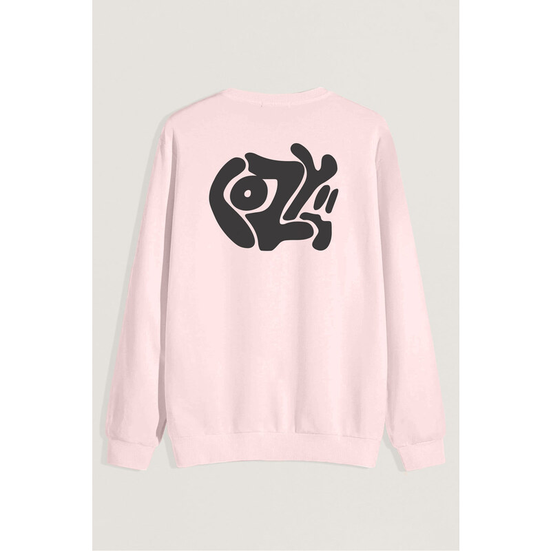 Mikina, Barva Růžová, s Potiskem Cozy
