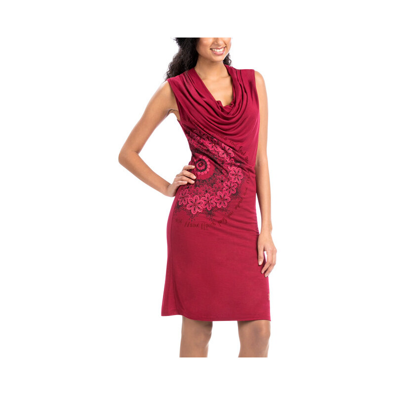 Desigual Dámské šaty Carol Rio Red 56V20H6 3080 S
