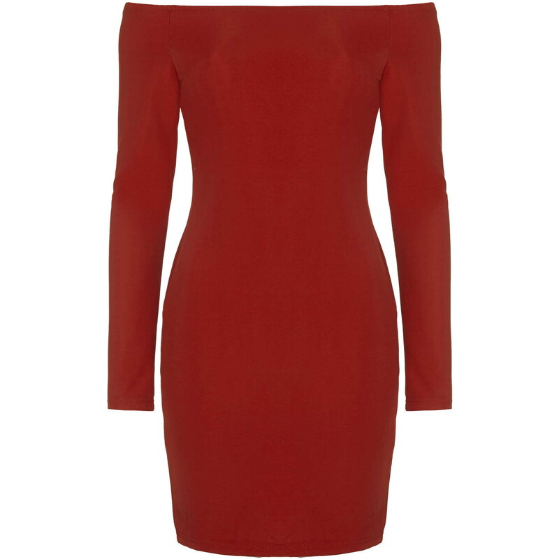 Topshop **Off Shoulder Bodycon Dress by Glamorous