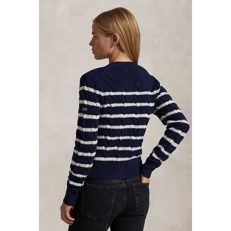 Vlněný svetr Polo Ralph Lauren béžová barva, hřejivý, 211947909