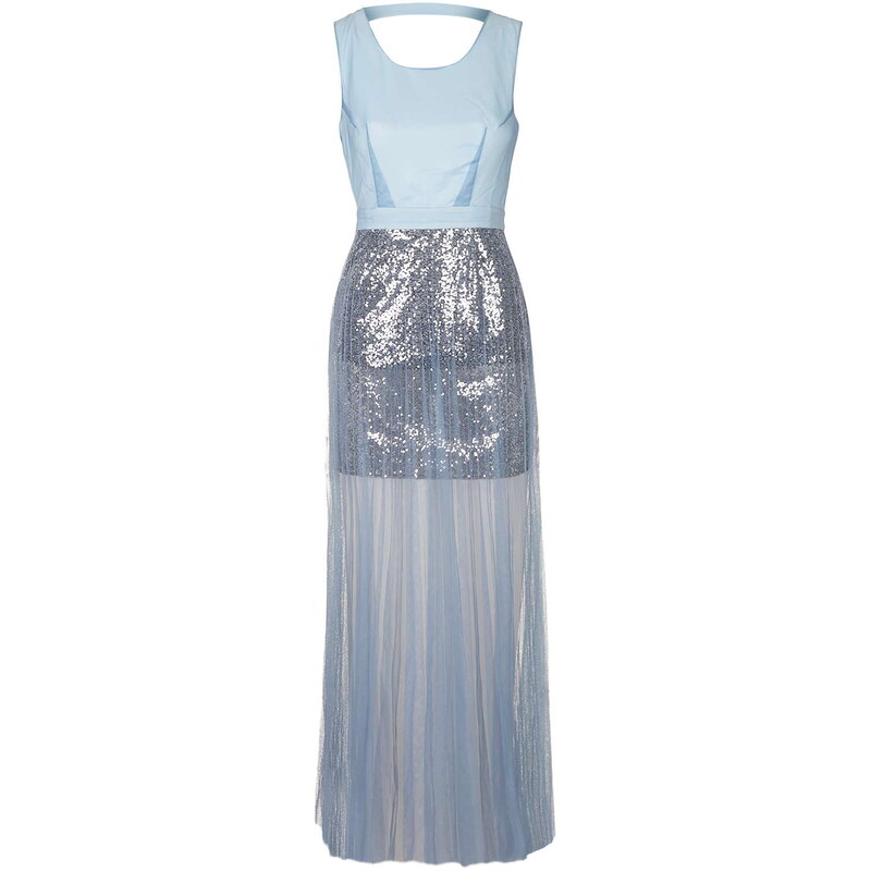 Topshop **Backless Mesh Overlay Dress by Jovonna