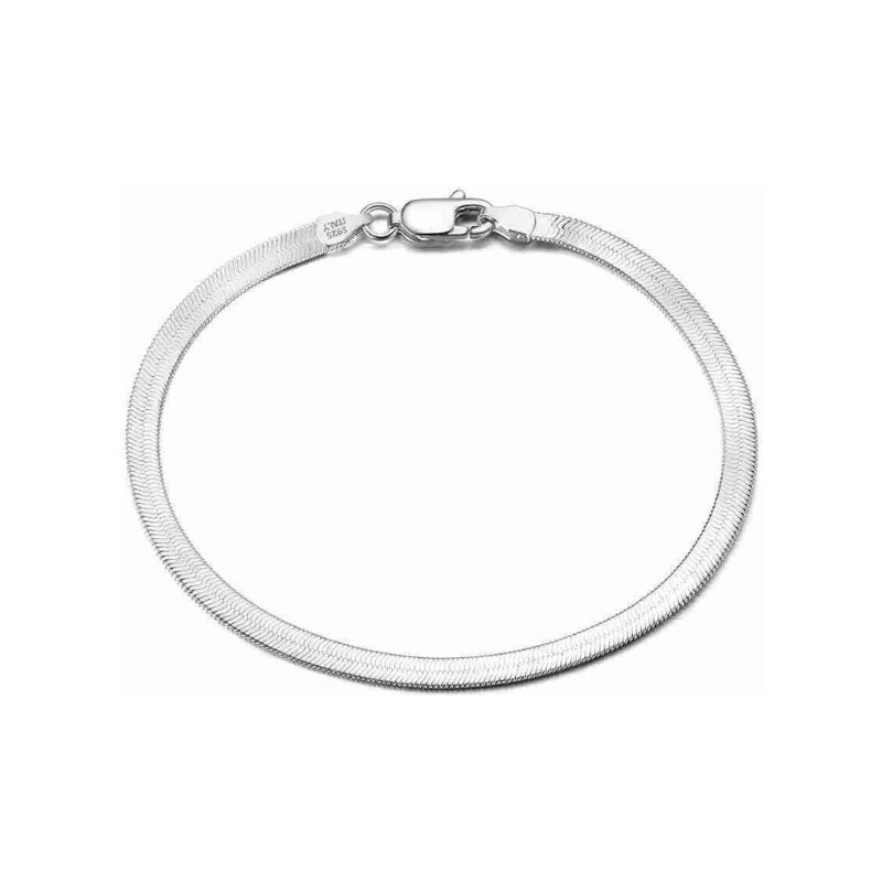 MAJYA Stříbrný náramek DYLAN 19 cm | šířka 3 mm 11237 100518408