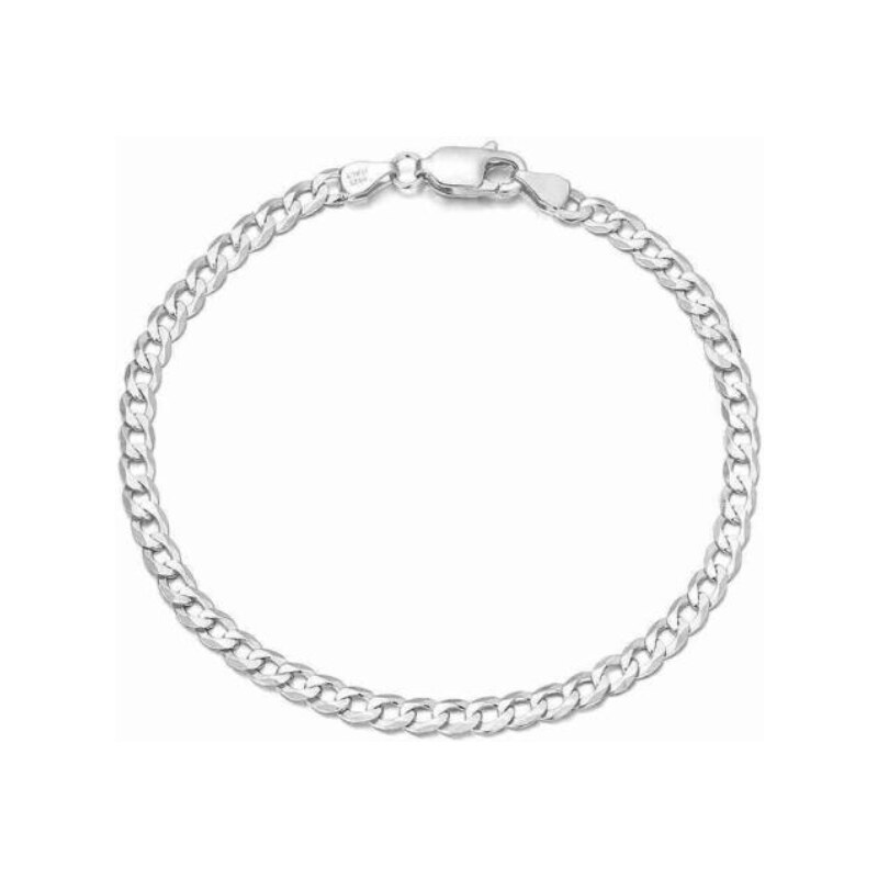 MAJYA Stříbrný náramek ROBIN 19 cm | šířka 3 mm 11240 100518409