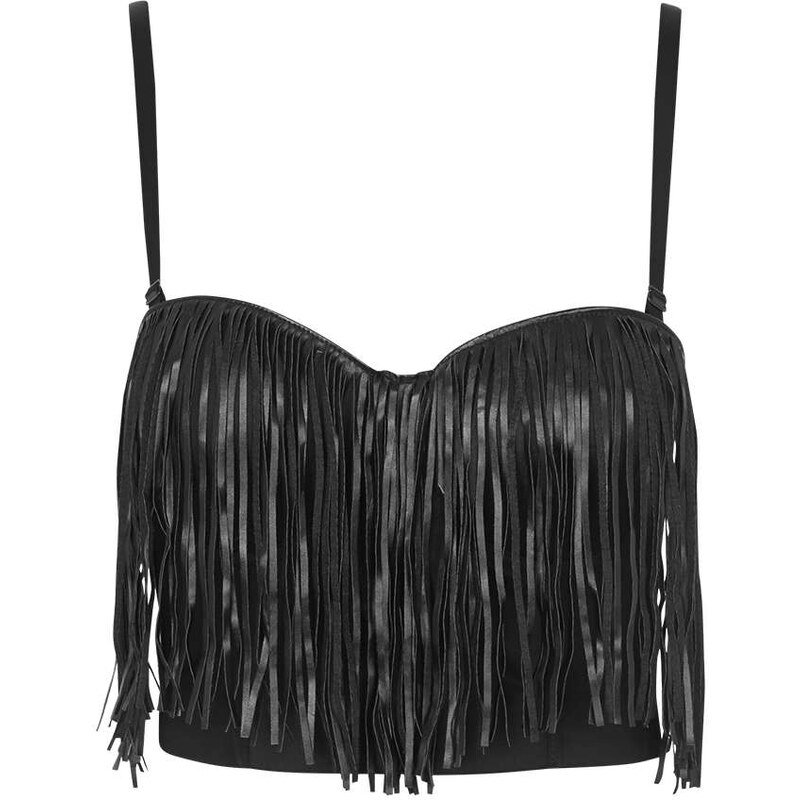 Topshop **PU Bustier by WYLDR