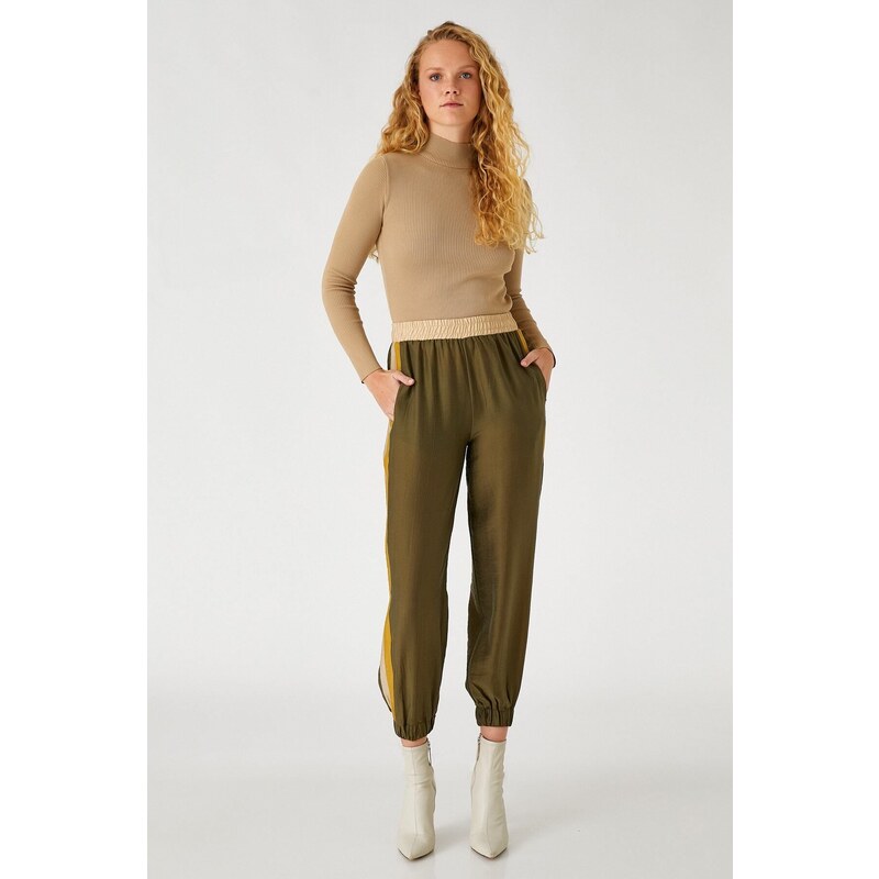 Dámské kalhoty Koton Khaki 107056029