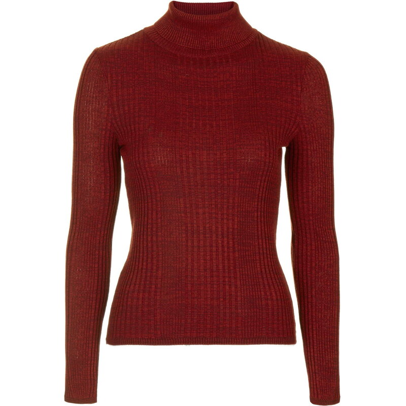 Topshop PETITE Ribbed Roll Neck Jumper