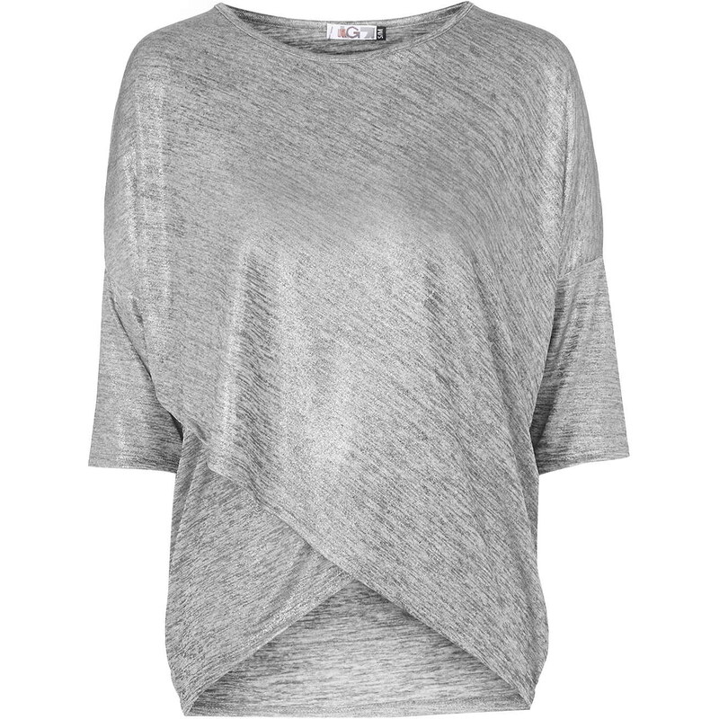 Topshop **Shimmer Crossover Top by Wal G
