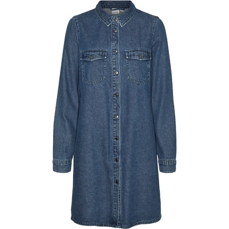 VERO MODA Šaty Jennie modrá džínovina 100529649